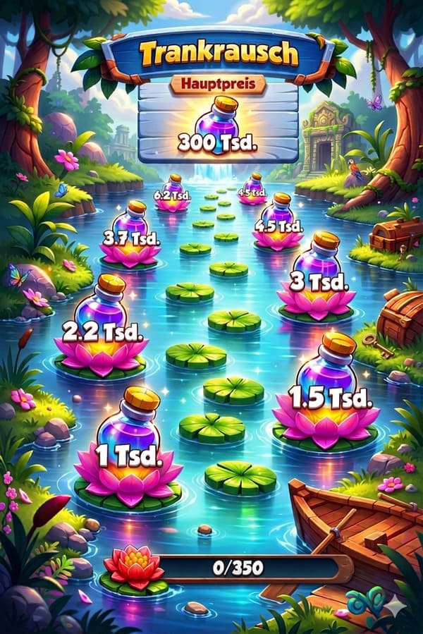 Preview of the Potion Rush event with the magical step ladder